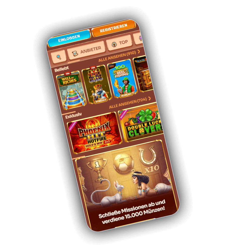 Cleobetra Casino-Benutzeroberfläche DE